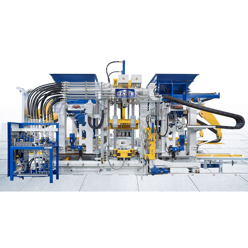 Hvilke sikkerhedsfunktioner er inkluderet i Tyskland Zenith Block Machine Systems?